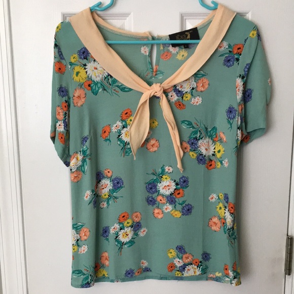 House of Foxy Tops - 1930s Style Shawl Collar Blouse by House of Foxy